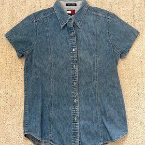 Vintage Tommy Hilfiger Jean Button Down Short Sleeve